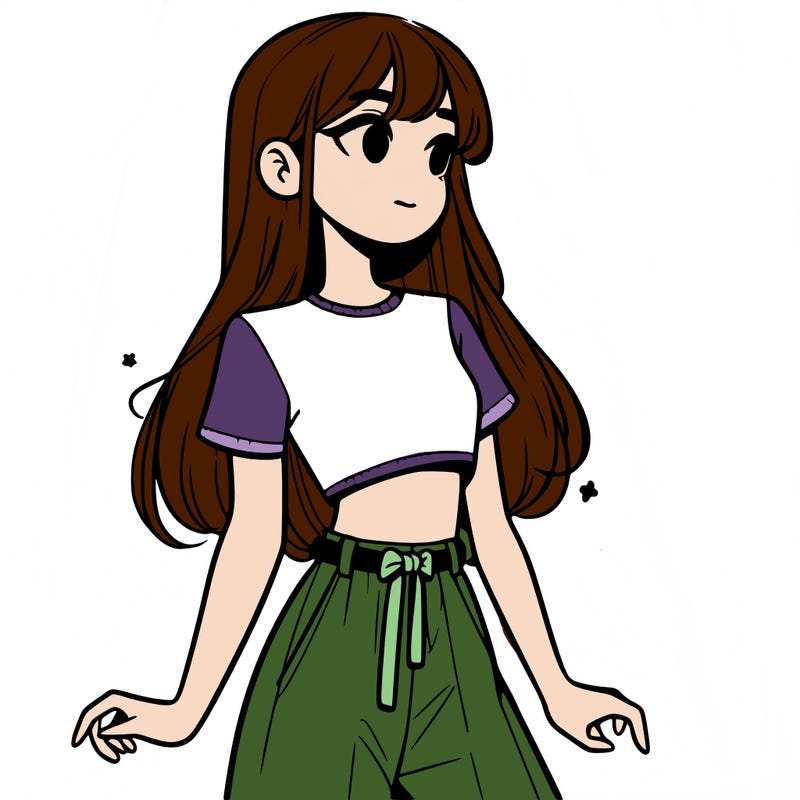 girl in a cute crop top