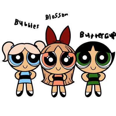 realistic powerpuff girls
