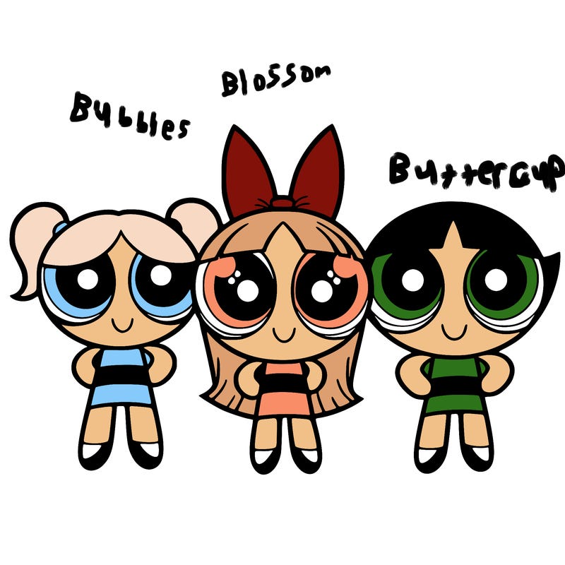 realistic powerpuff girls