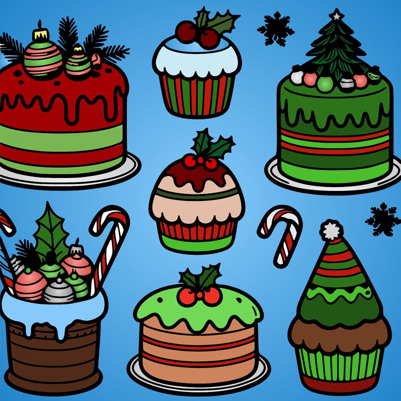 christmas cakes