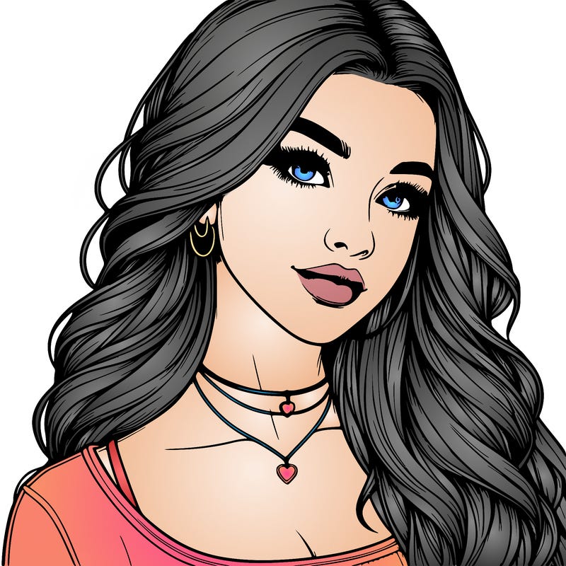 detailed realistic girl