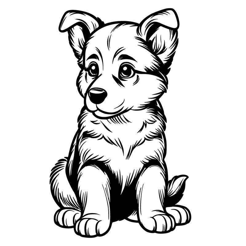 shepherd puppy realistic