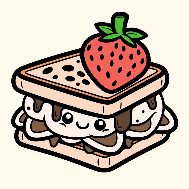 strawberry sandwich
