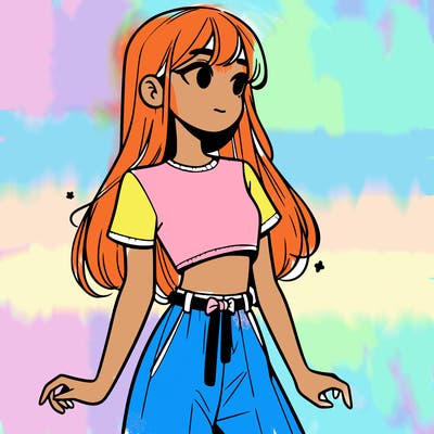 girl in a cute crop top