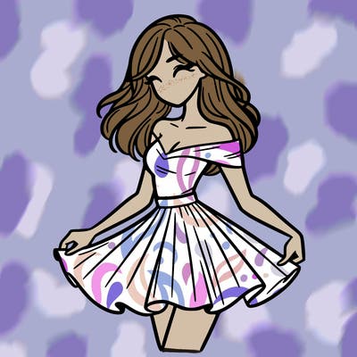 woman in skirt