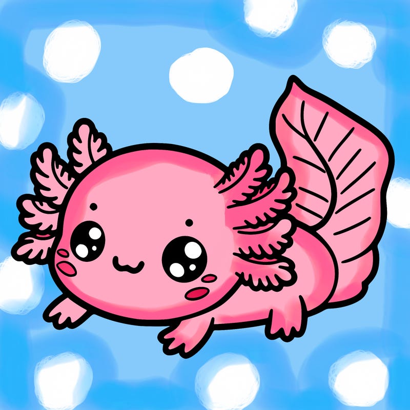 cute kawii axalotal