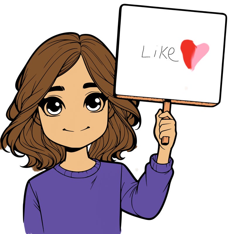 realistic girl holding up a sign