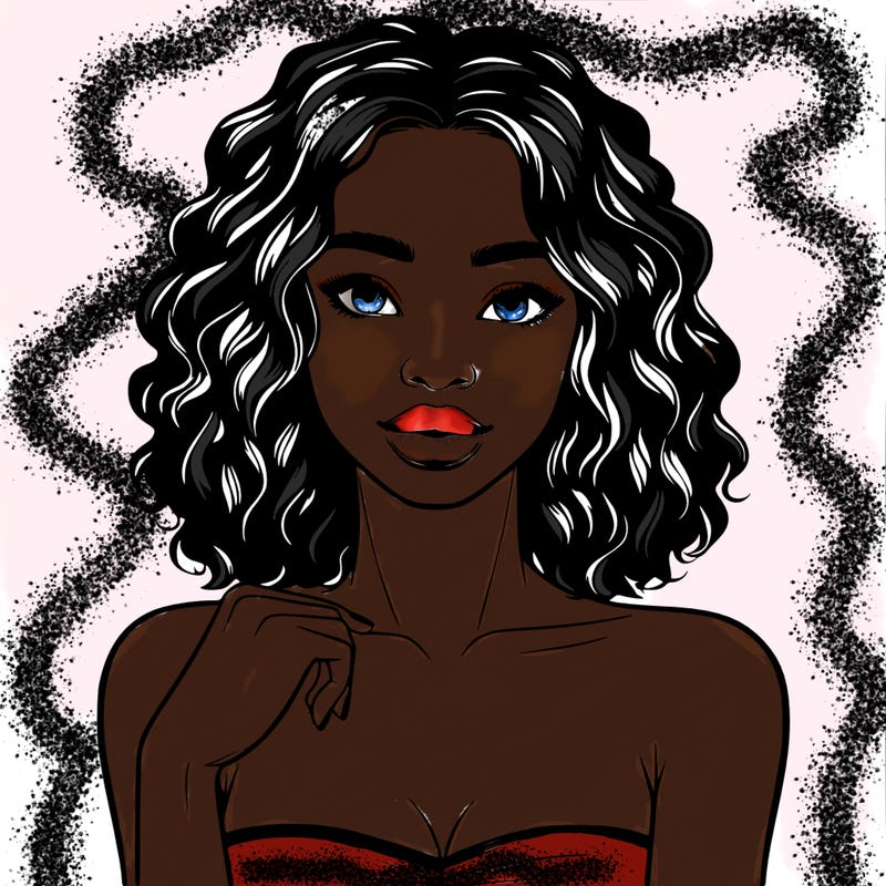 realistic black woman