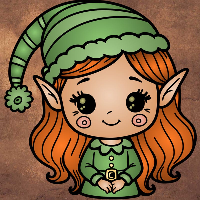 christmas elf girl