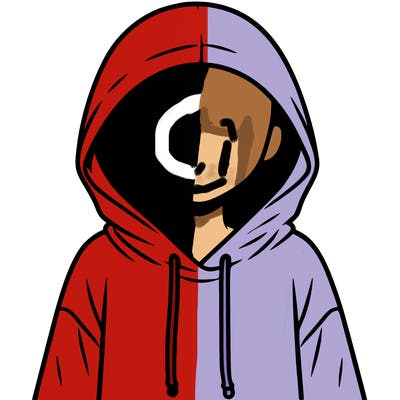 faceless girl in hoodie