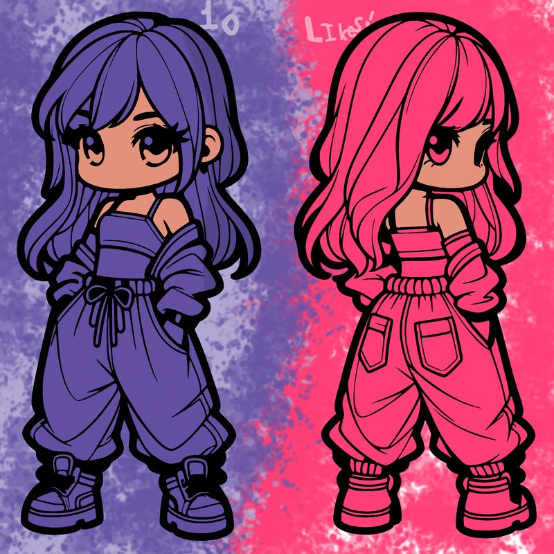 girl in crop top and baggy pants