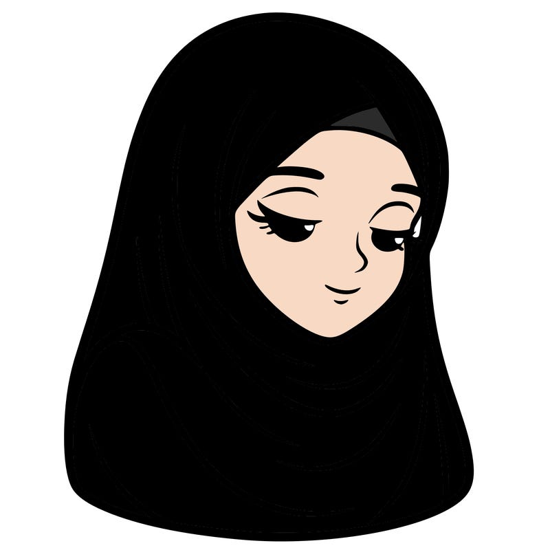 veiled woman