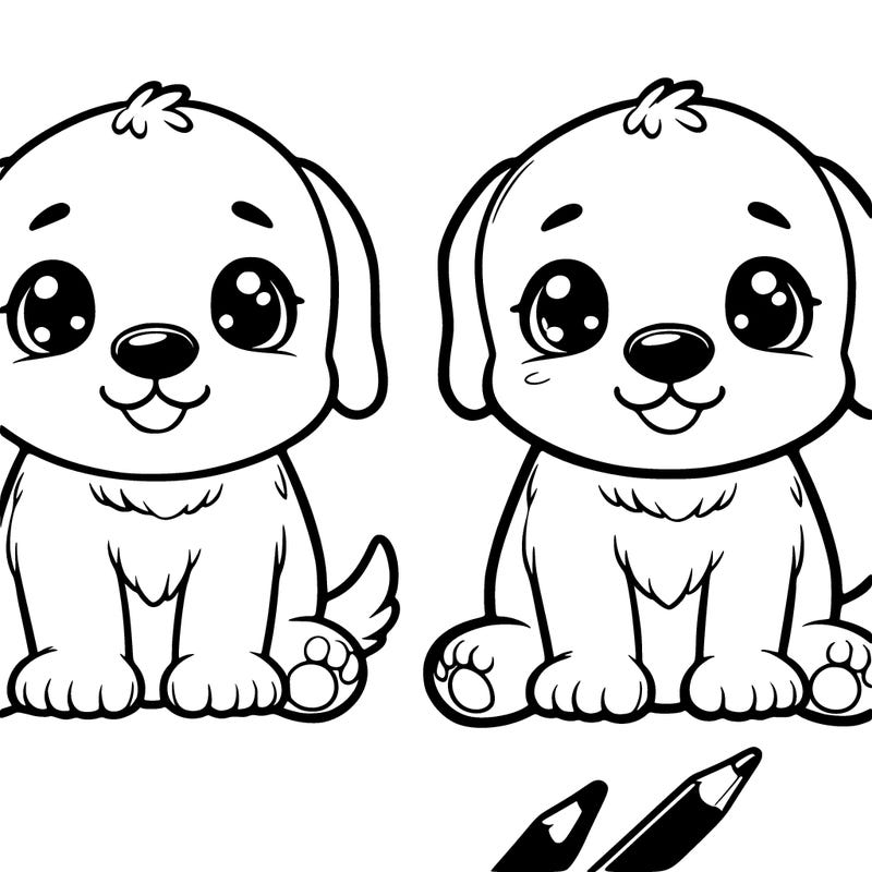 cute realistic puppy