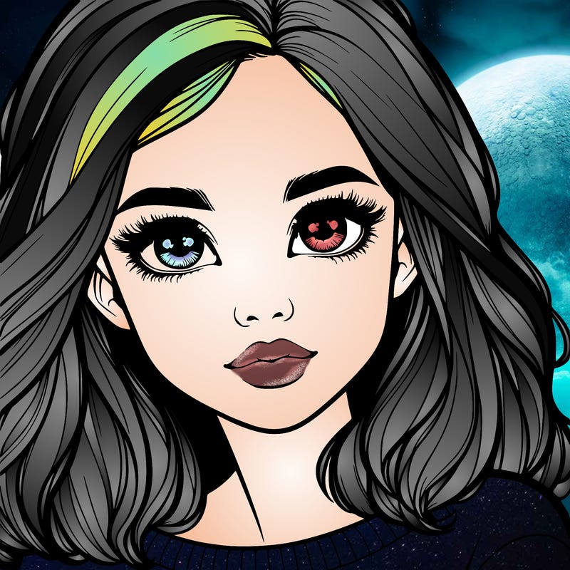 realistic girl whith cute eyes