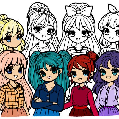 group of girls