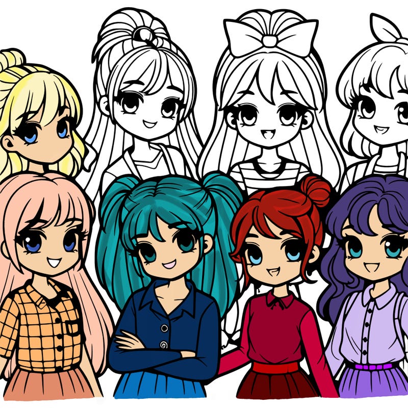 group of girls