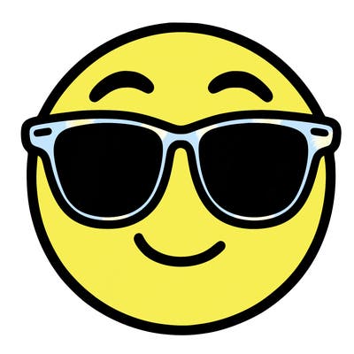 emoji with sunglasses