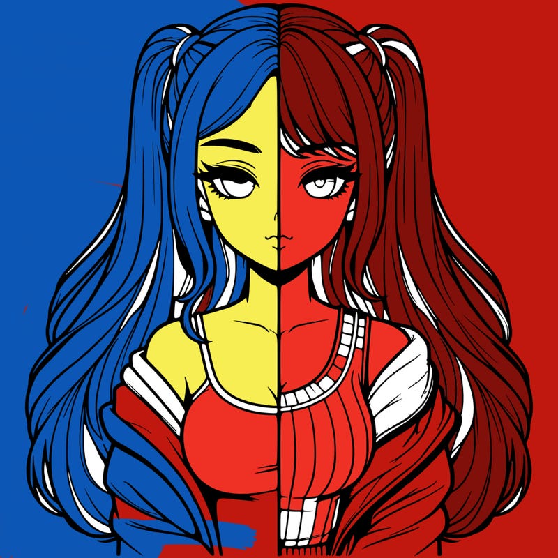 realistic girl split