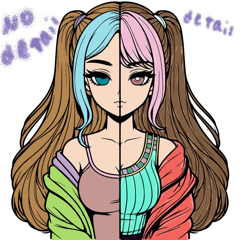 realistic girl split