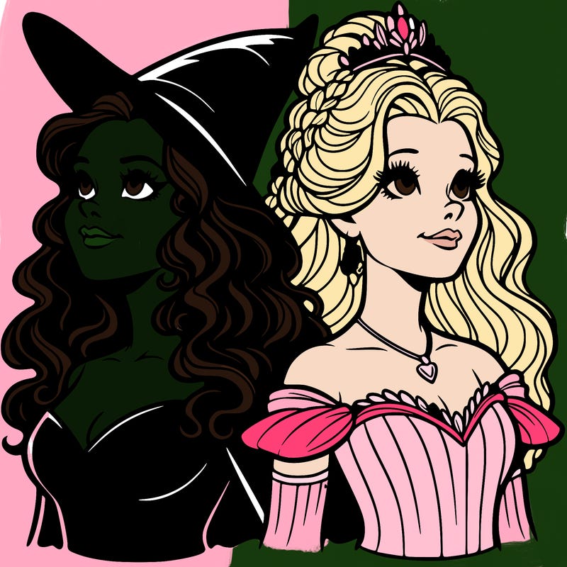 'elphaba and glinda (realistic)