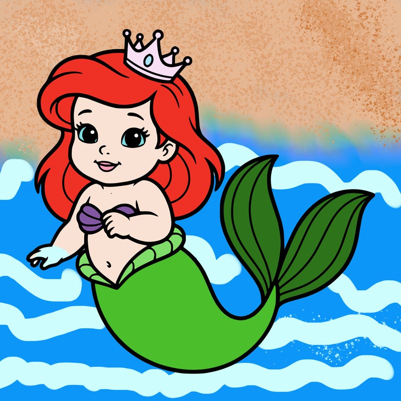 baby ariel princess