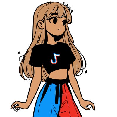 girl in a cute crop top