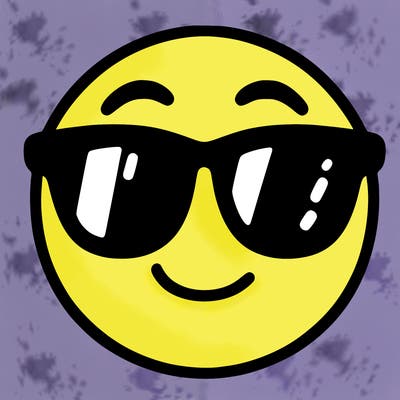 emoji with sunglasses