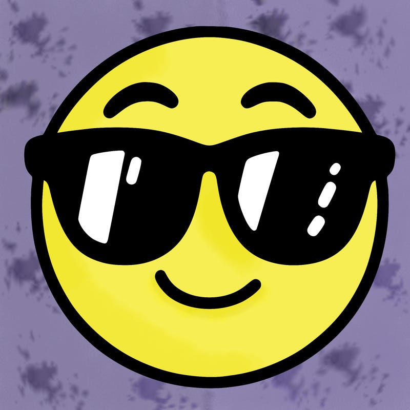 emoji with sunglasses