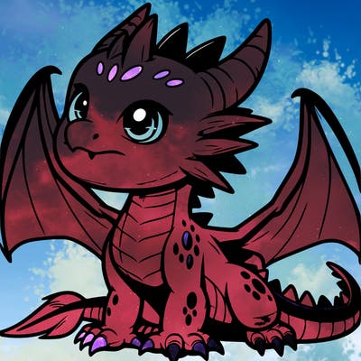 fierce baby night dragon