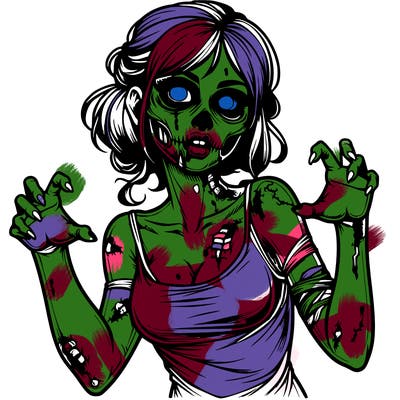 realistic zombie girl
