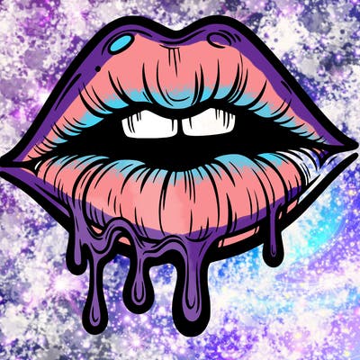 lips that look realistic and drip