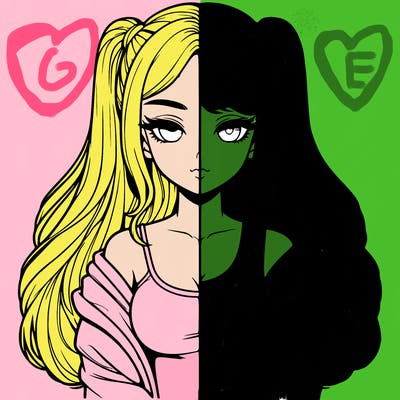 realistic girl split