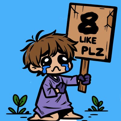 small poor toddler crying with sign that says 2 like plz