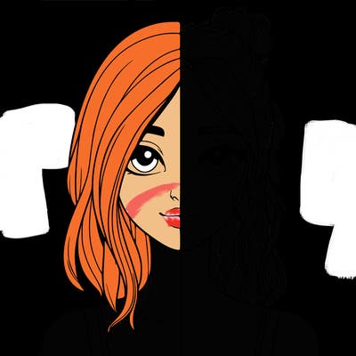 realistic girl split