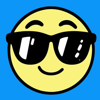 emoji with sunglasses
