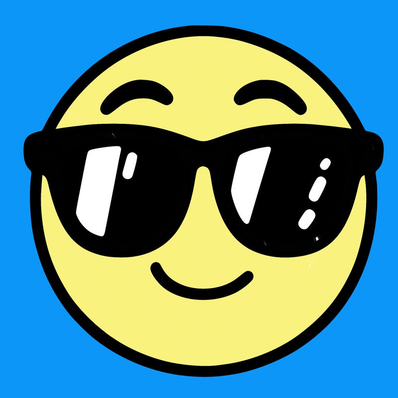 emoji with sunglasses