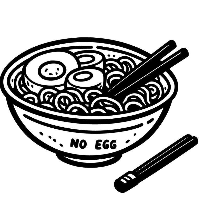 ramen with egg without egg
