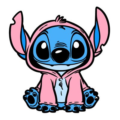 stitch in a dog costume