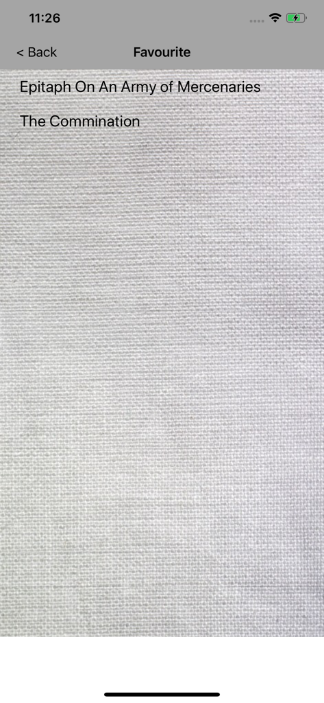 English Poems - Poets & Poetry - List of favorite saved poems in the English Poems app