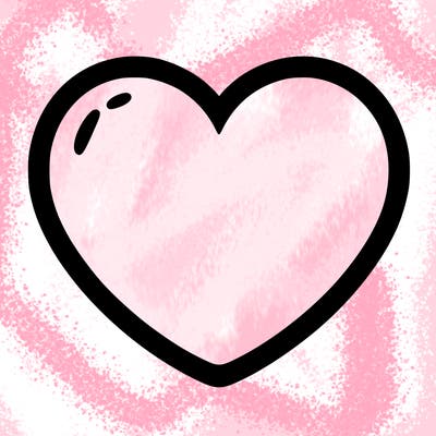 a blank heart