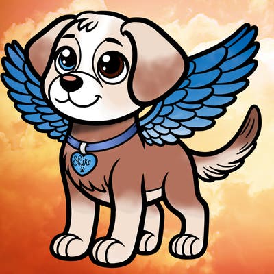 dog with wings