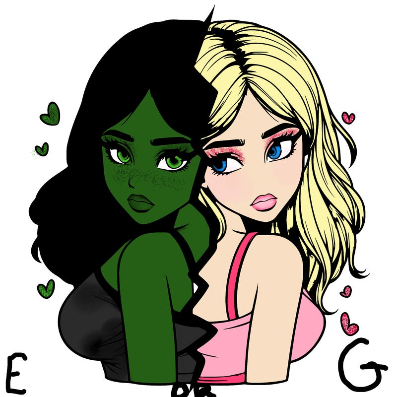 realistic girl split