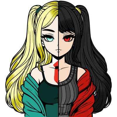 realistic girl split