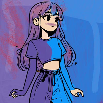 girl in a cute crop top