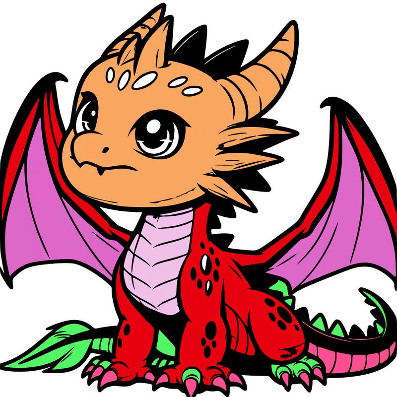 fierce baby night dragon