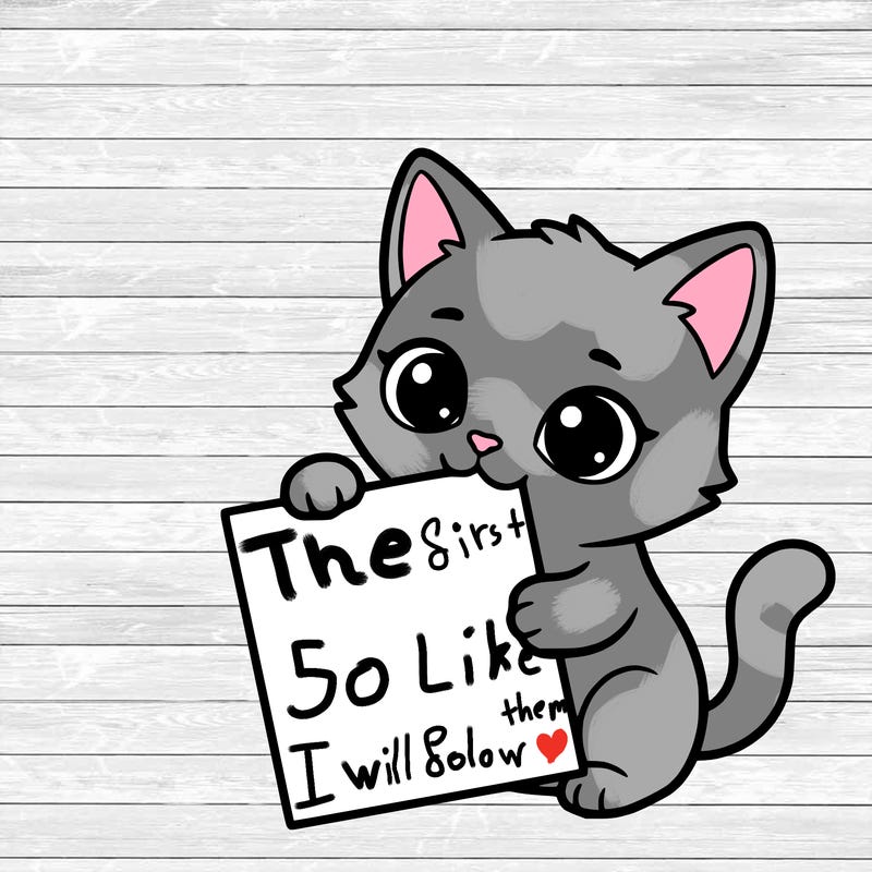 a small cat with a blank sheet of paper in its hand. the cat is sooooooo cute!