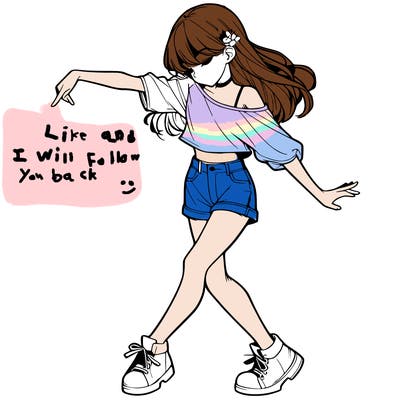 realistic girl danceing