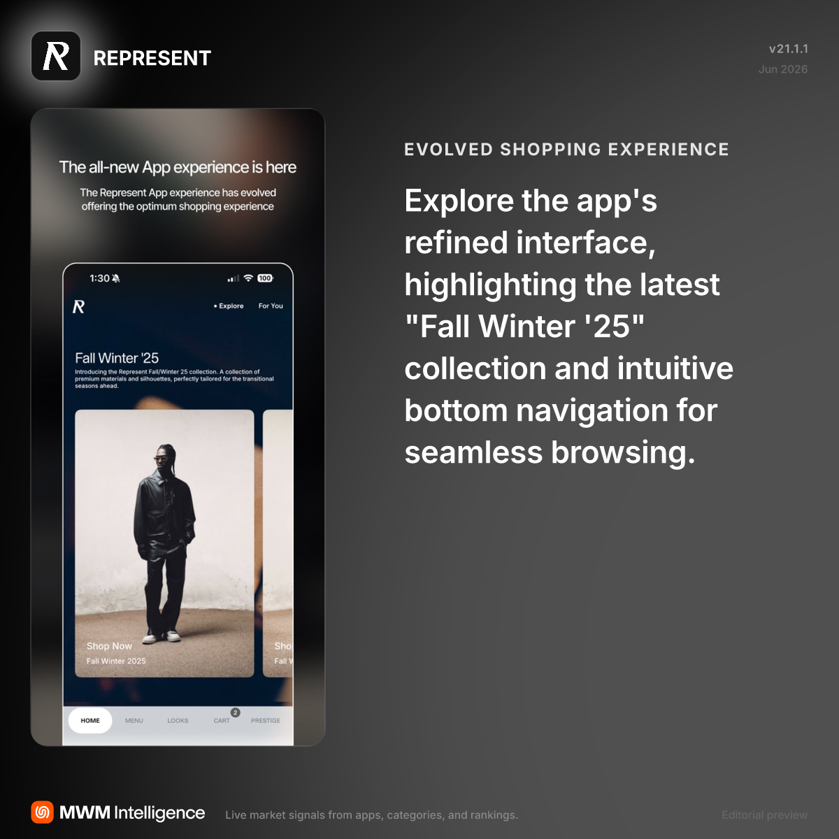 REPRESENT - Shopping App | MWM