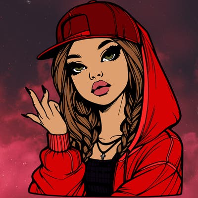 realistic hip hop girl