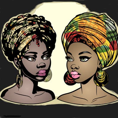 realistic african women
